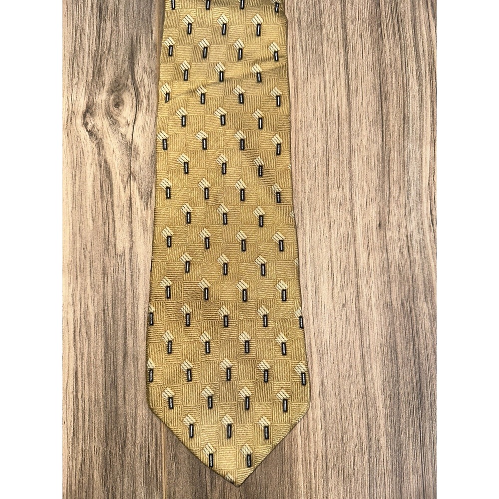 Neo‎ Bill Blas Neck Tie Beige 100% Silk